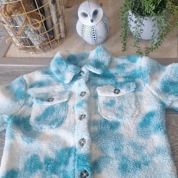 Fuzzy Button Up - Picture 3 of 10